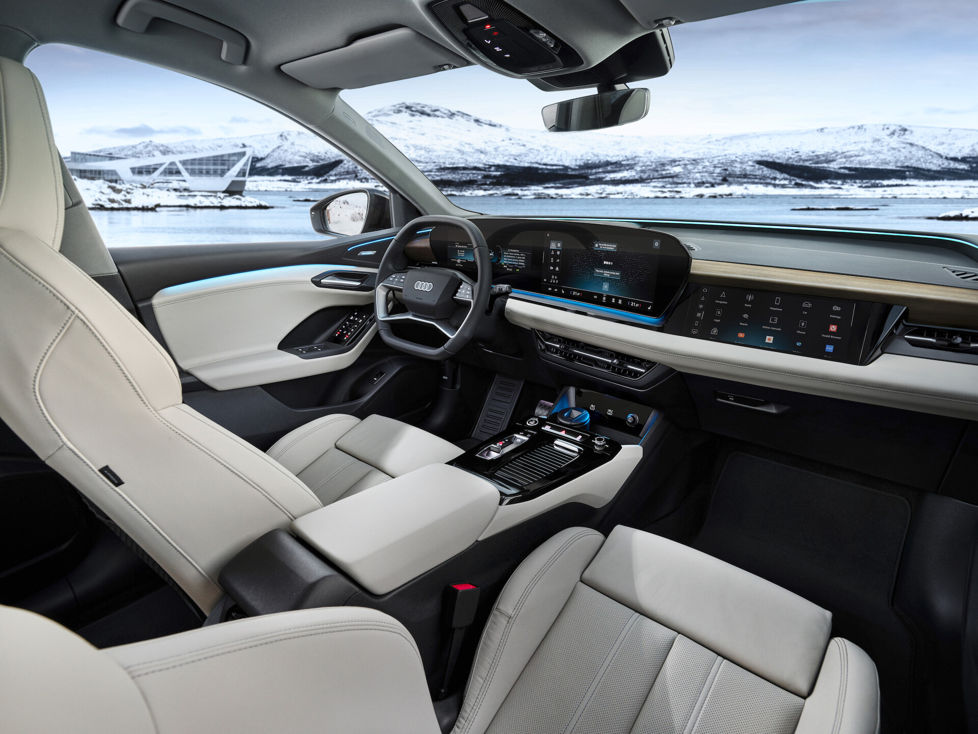 Nowy wymiar technologii w Audi Q6 Sportback e-tron: rewolucyjny wyświetlacz head-up z rozszerzoną rzeczywistością