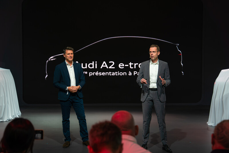 Audi A2 e-tron na targach motoryzacyjnych w Paryżu: efektywna elektromobilność dla Europy
